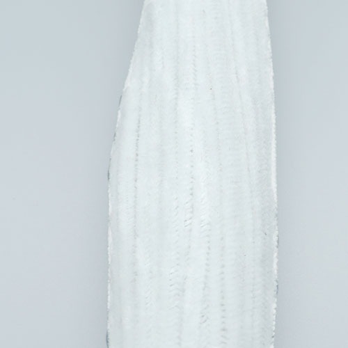 6mm 꽃 철사 모루 - 8번 흰색